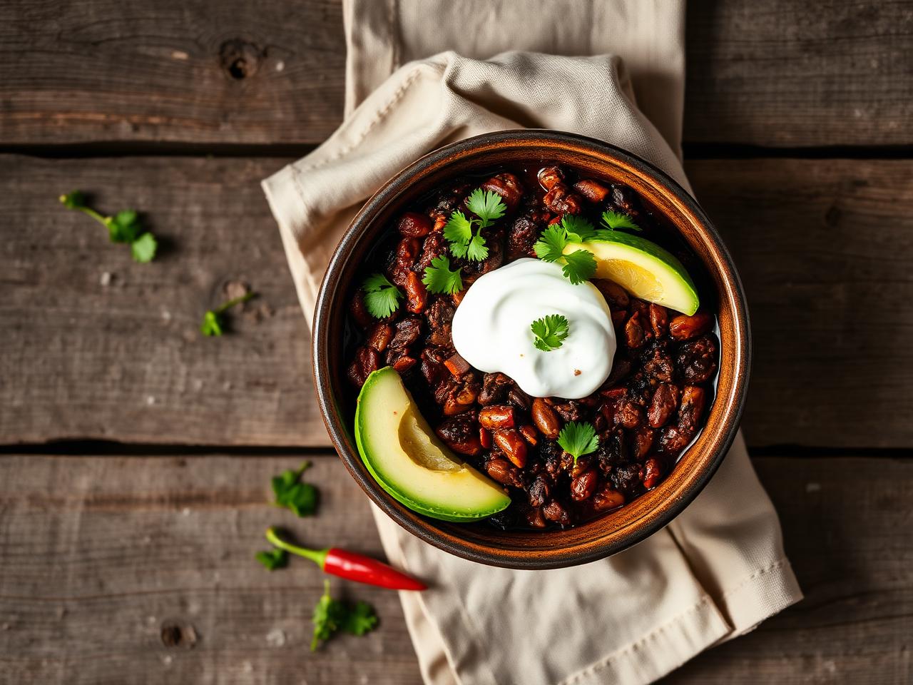 Beef & Black Bean Chilli