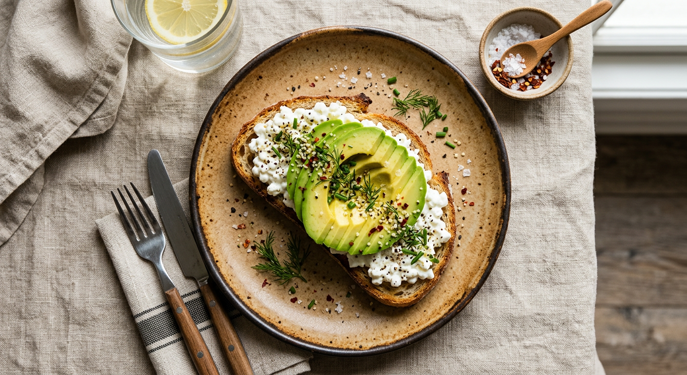 Cottage Cheese & Avocado Toast