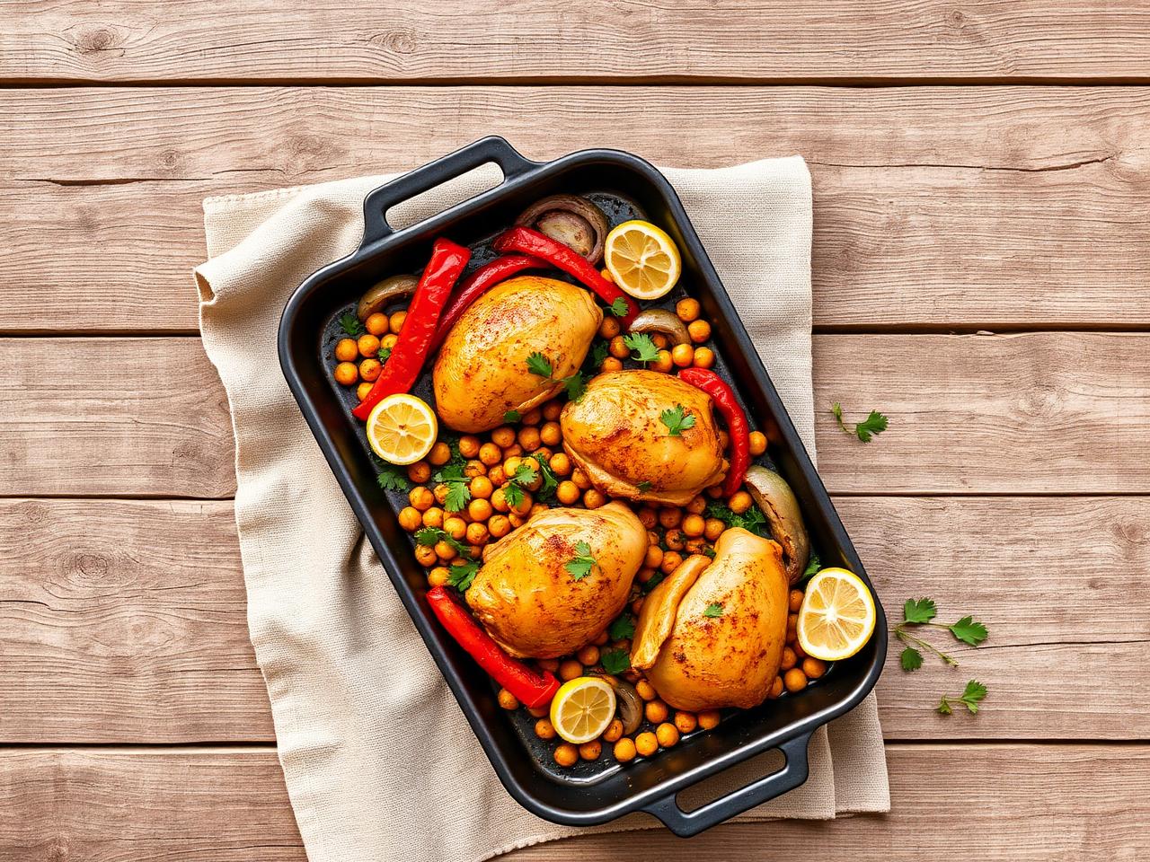 Harissa Chicken & Chickpea Traybake