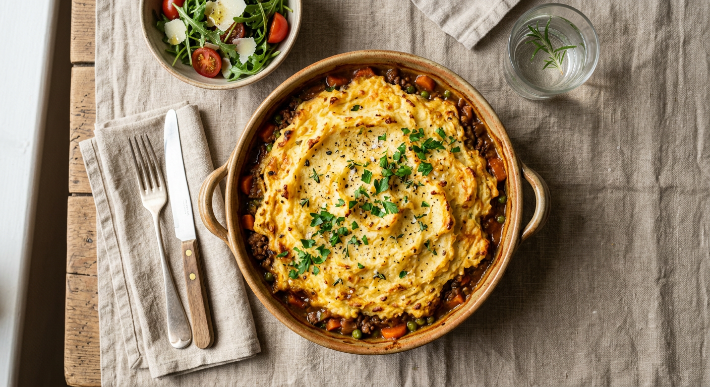 Hearty Shepherd's Pie with Cauliflower Mash