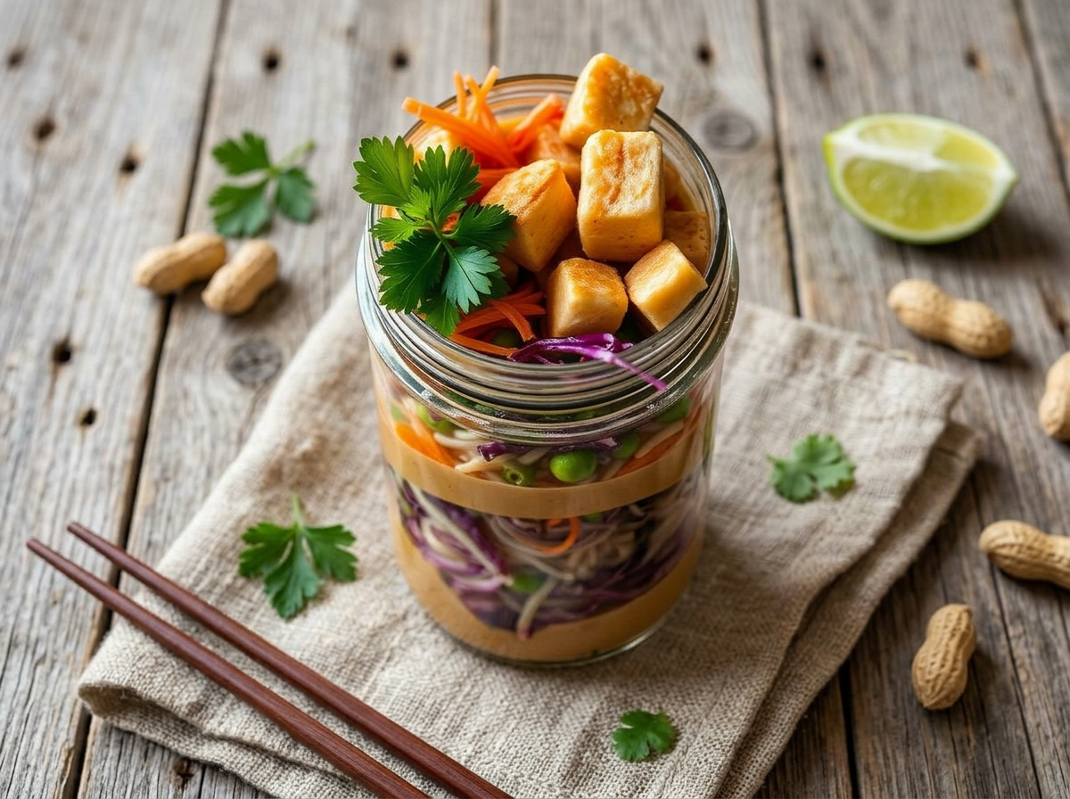 Peanut Tofu Noodle Jar
