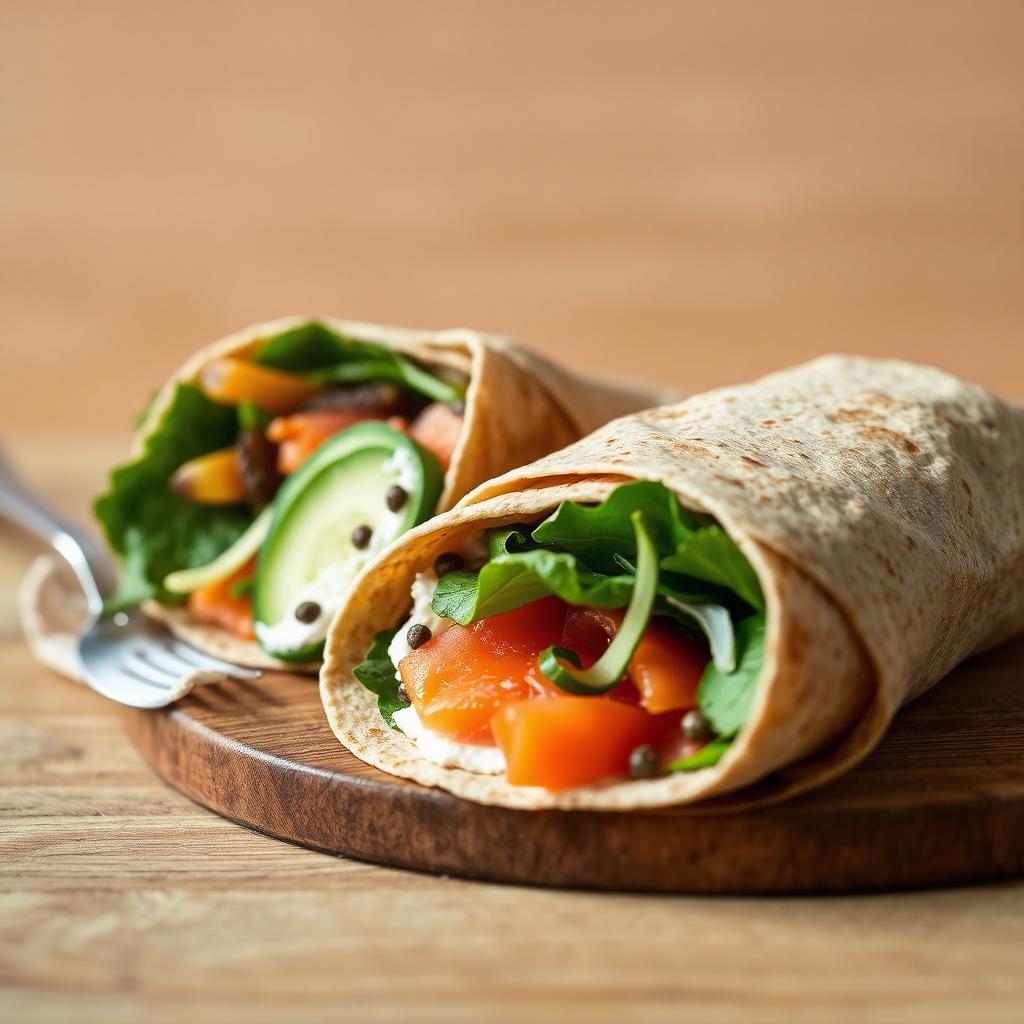 Smoked Salmon & Avocado Wrap