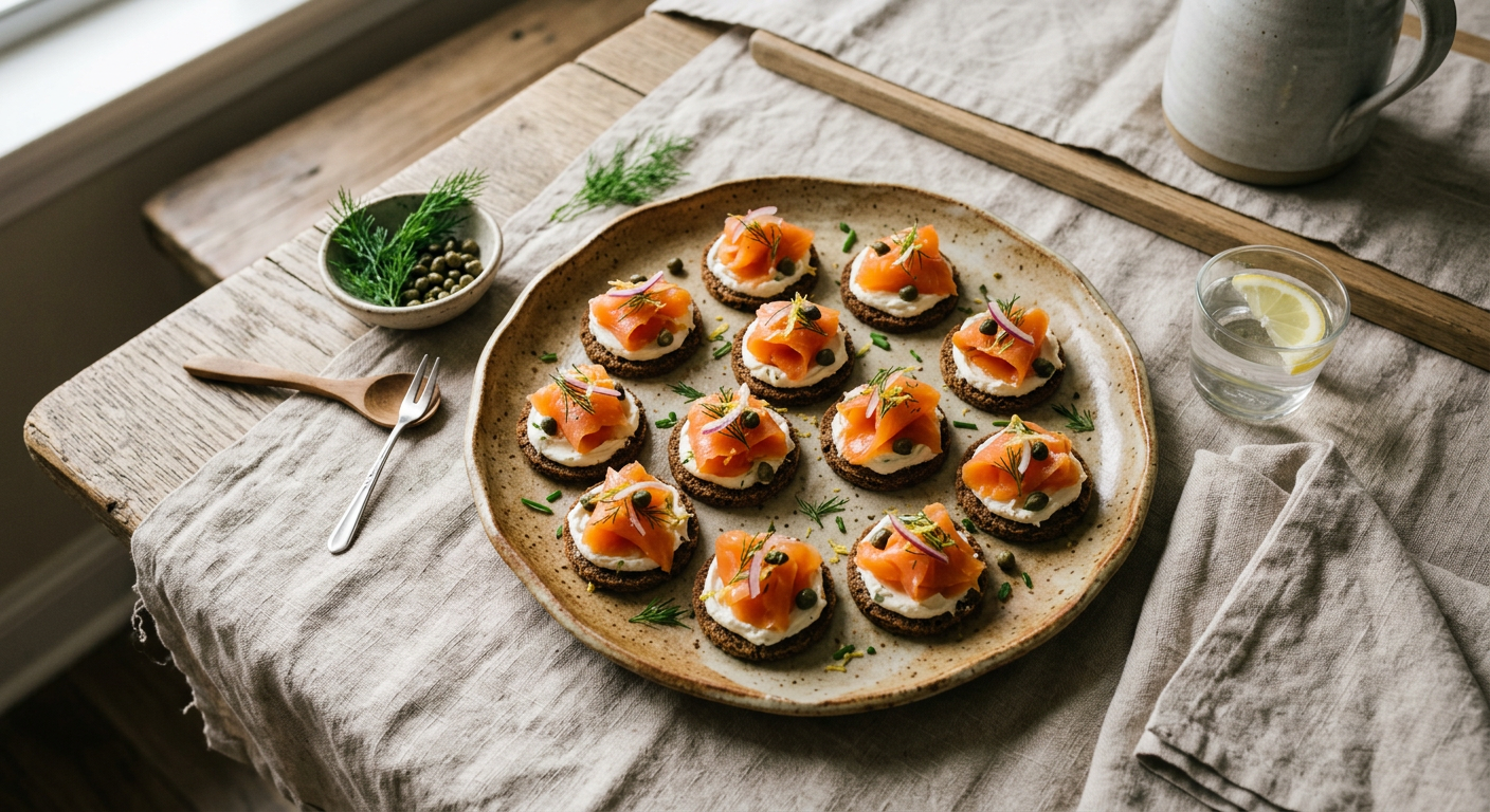 Smoked Salmon & Cream Cheese Bites