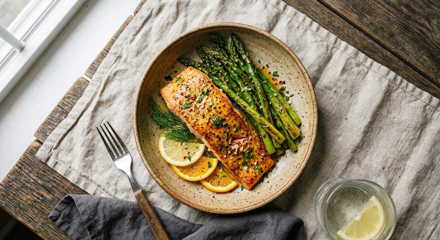 Sunshine Citrus Salmon with Asparagus