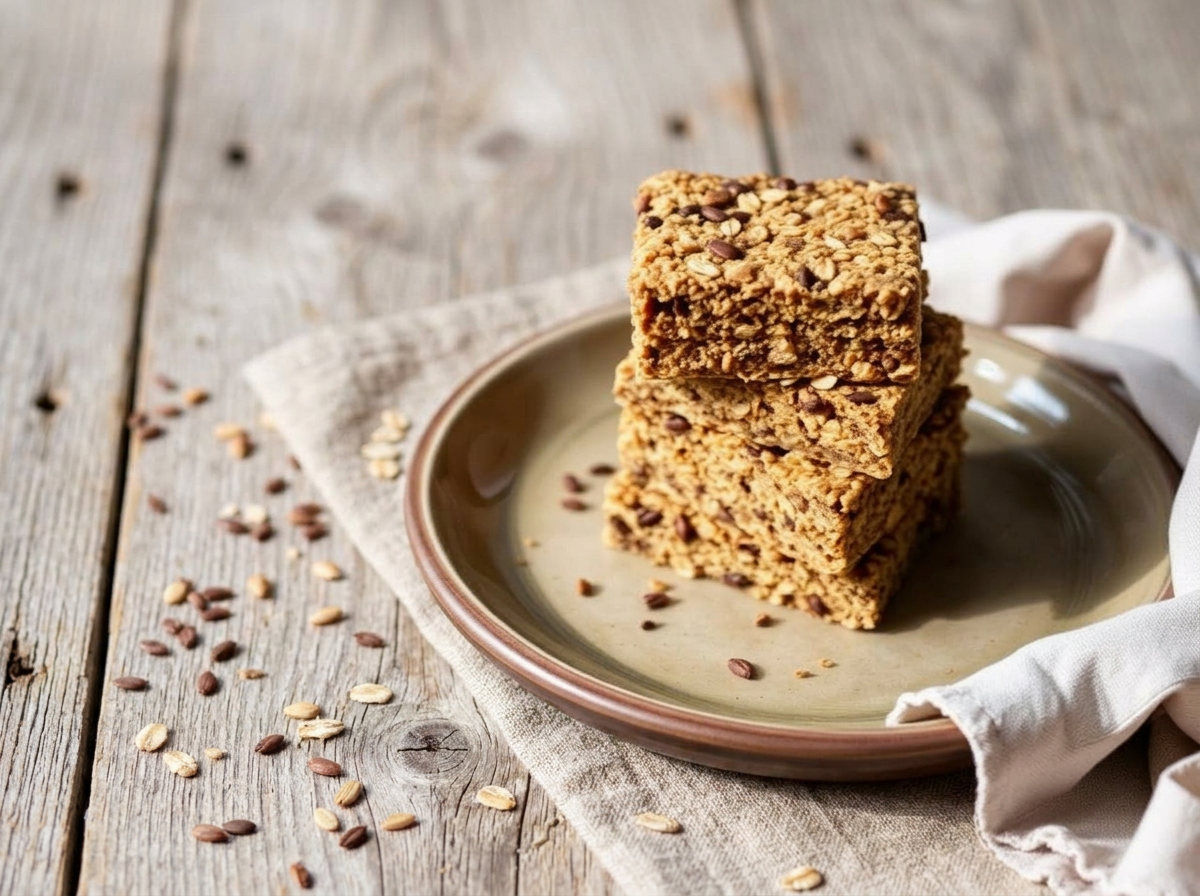 Seedy Tahini Oat Bars