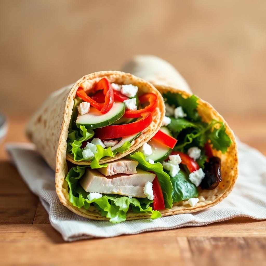 Turkey Hummus Crunch Wrap
