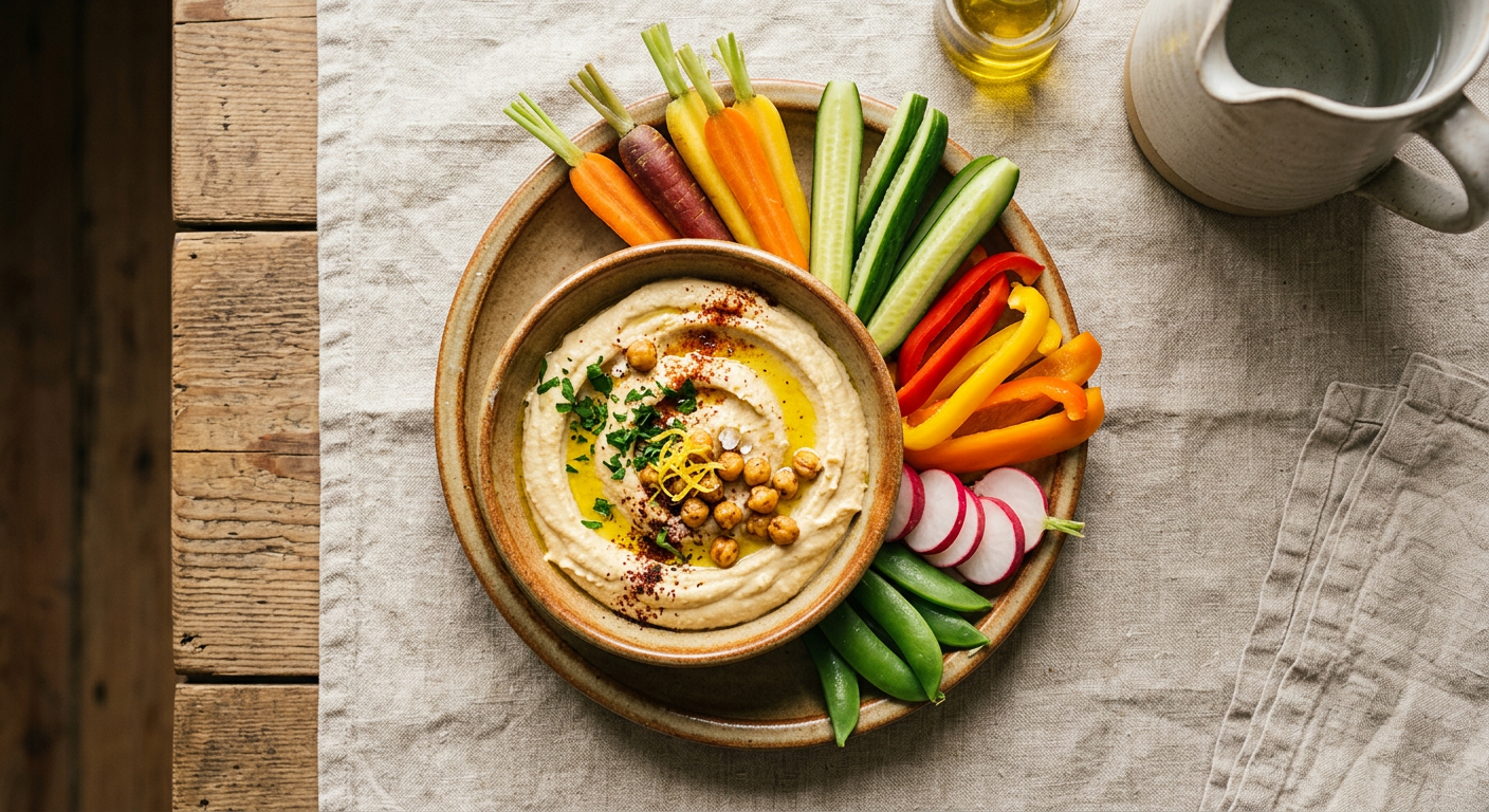 Zesty Hummus & Veggie Sticks